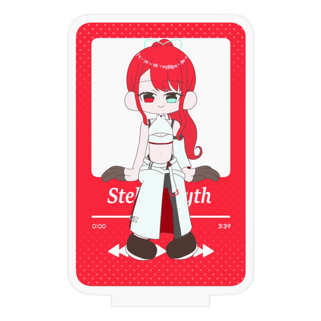 いるちゃん プレイリスト風アクリルスタンド(背景白)