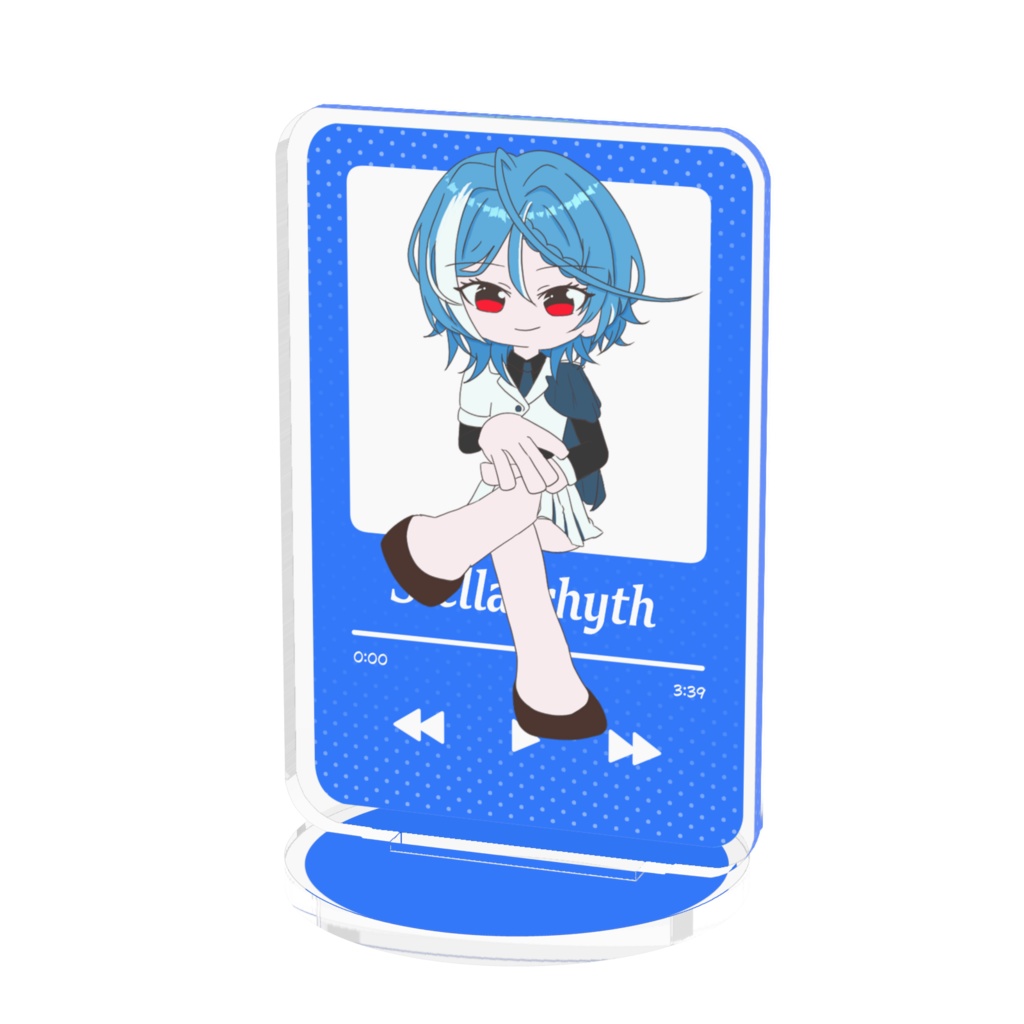 なぎちゃん プレイリスト風アクリルスタンド(背景白)