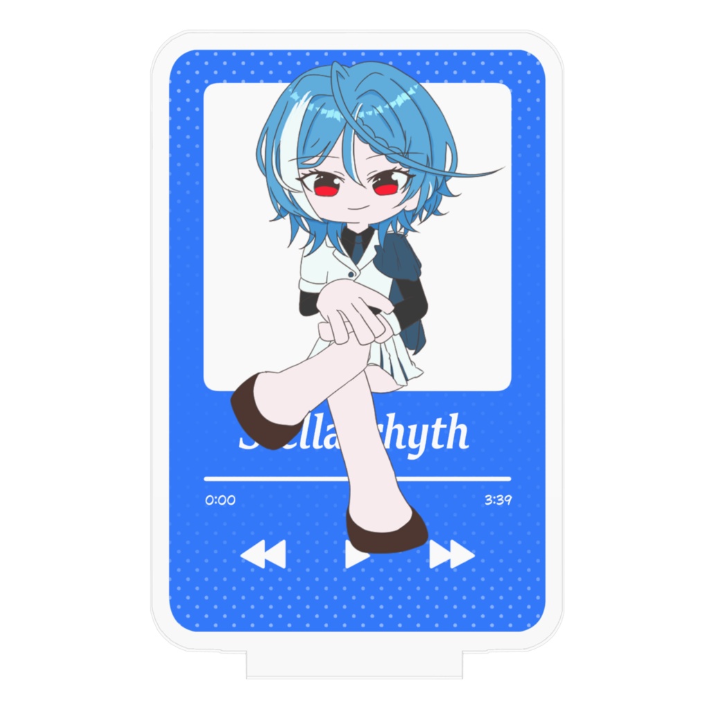 なぎちゃん プレイリスト風アクリルスタンド(背景白)