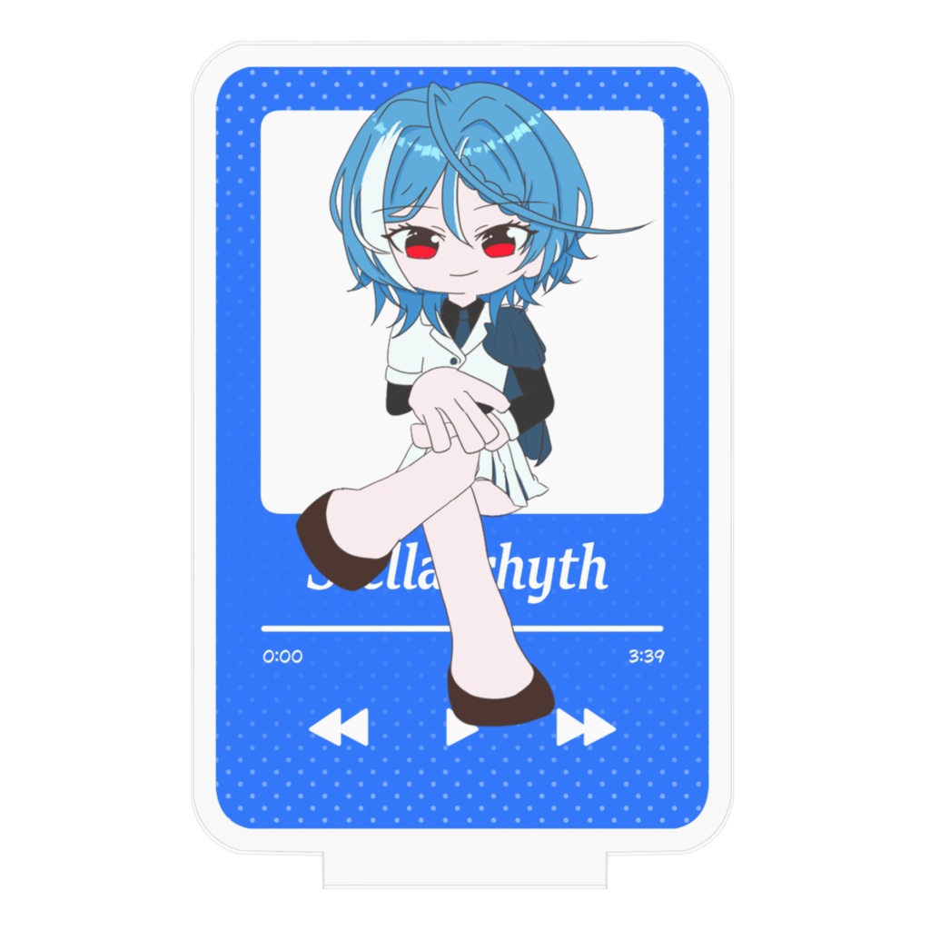 なぎちゃん プレイリスト風アクリルスタンド(背景透明)