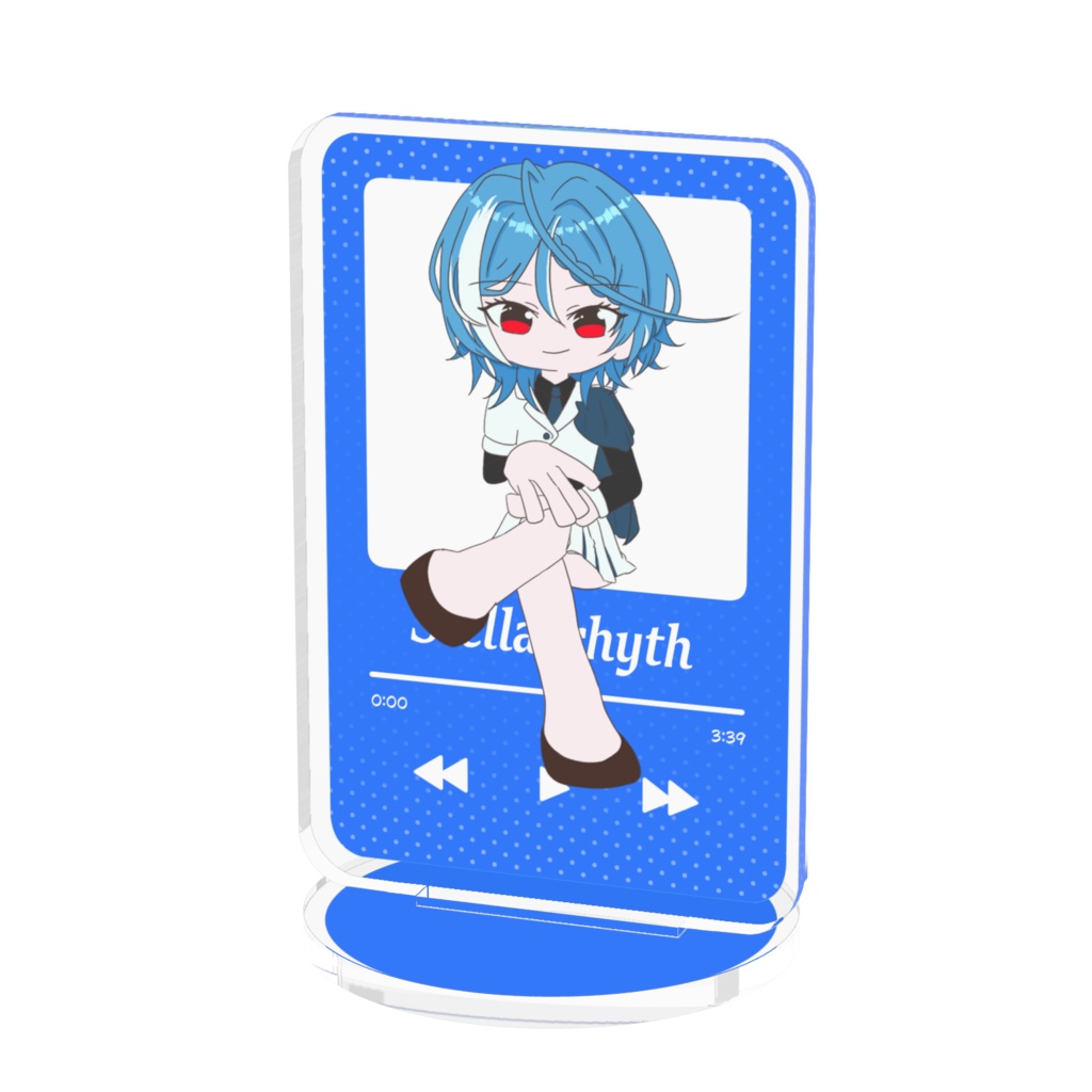 なぎちゃん プレイリスト風アクリルスタンド(背景透明)