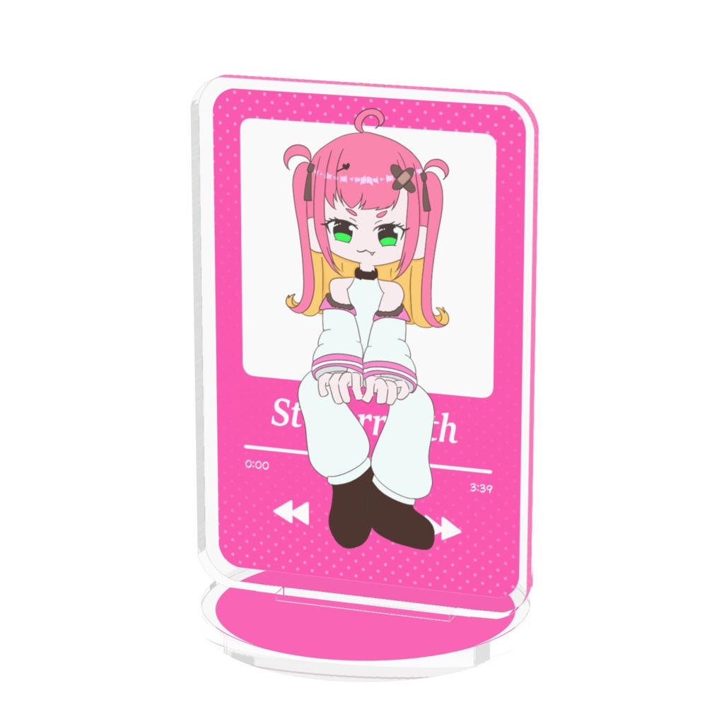 ぱくちゃん プレイリスト風アクリルスタンド(背景透明)