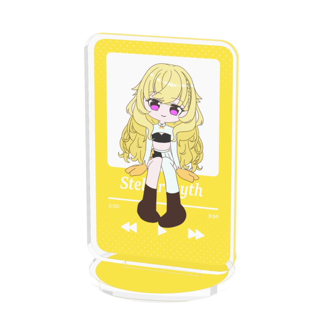 よみちゃん プレイリスト風アクリルスタンド(背景白)