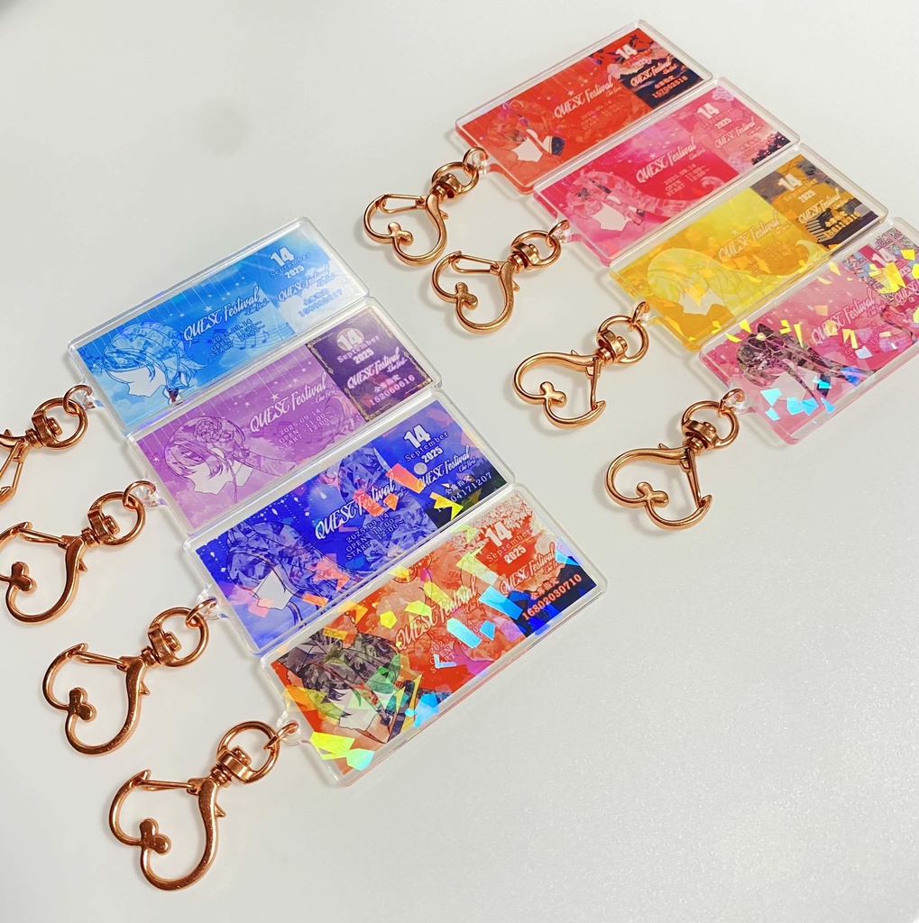 Quest Festival　チケット風アクリルキーホルダー