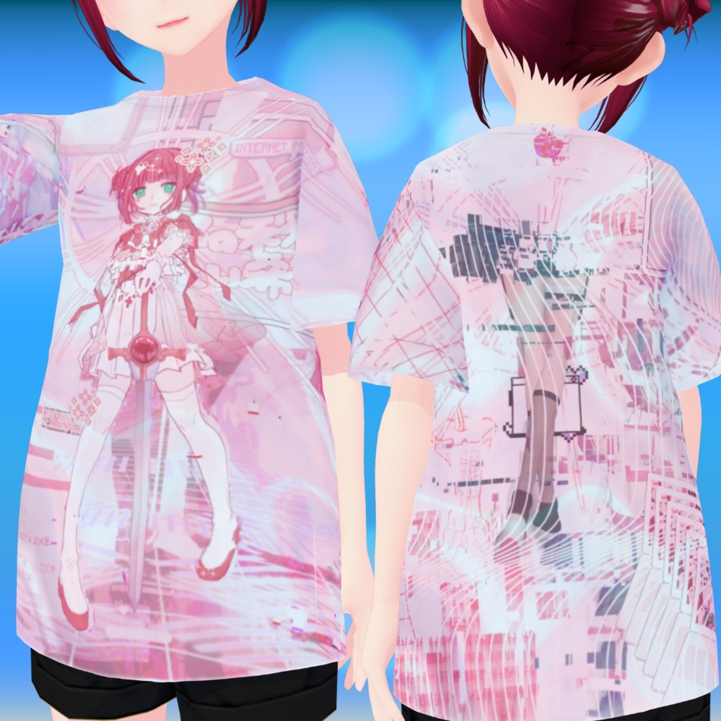 【VRoid正式版】藤林檎フルグラフィックTシャツ!