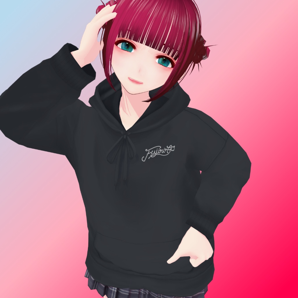 【VRoid向け】Fujiringoロゴ入りパーカー!