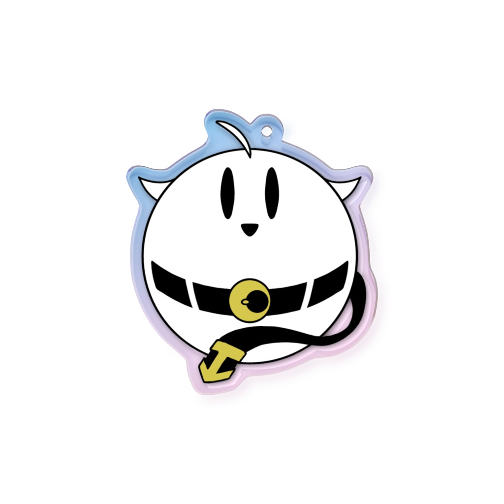 白い球体のオーロラアクキー