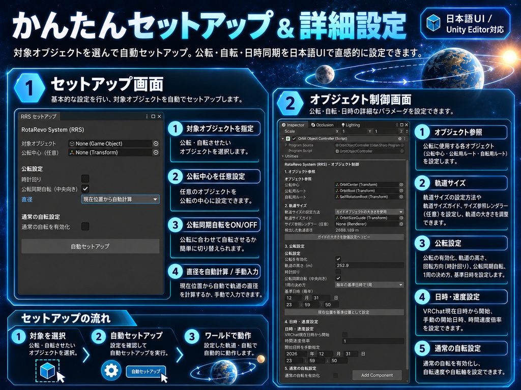 RotaRevoSystem 自転公転ツール