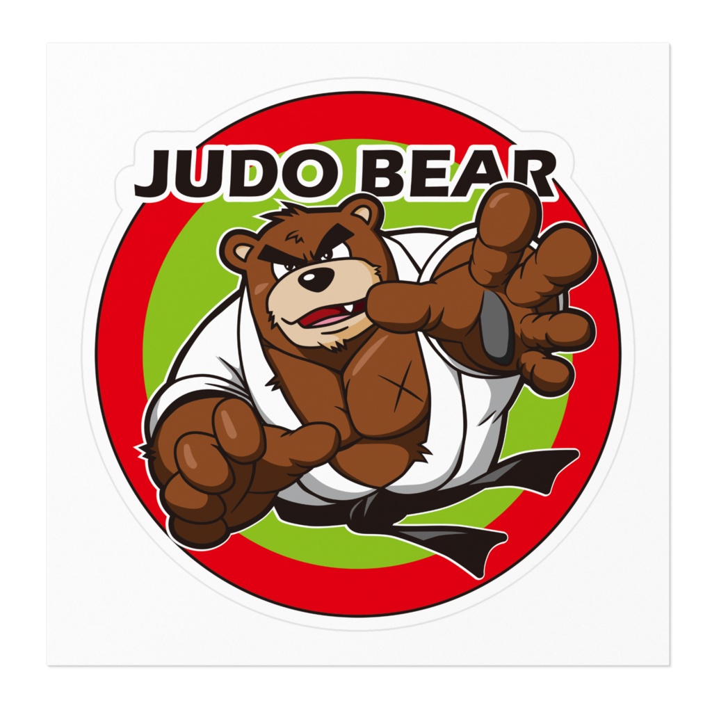 柔道ベア ステッカー