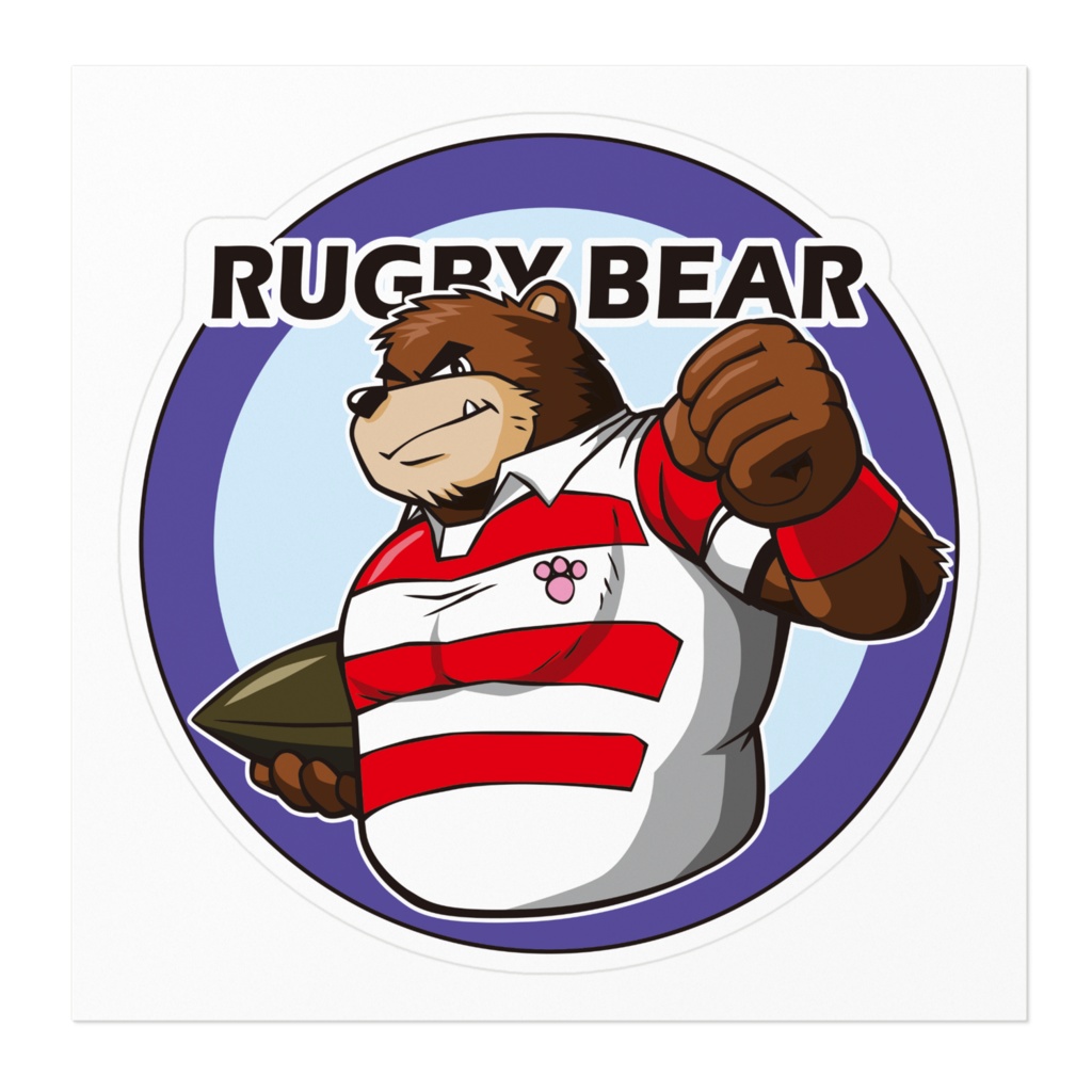 ラグビーベア ステッカー