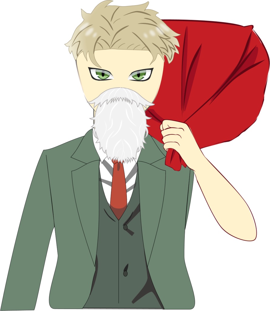 Santa Beard and Sack Vtuber Asset