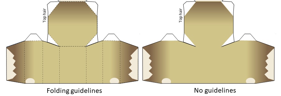 Luxiem PaperCraft PDF | No folding guidelines