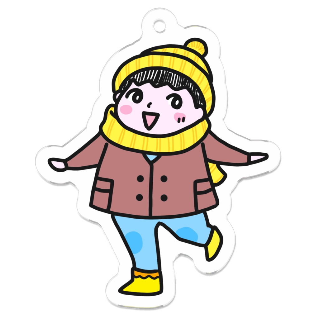 冬のおはるちゃんキーホルダー