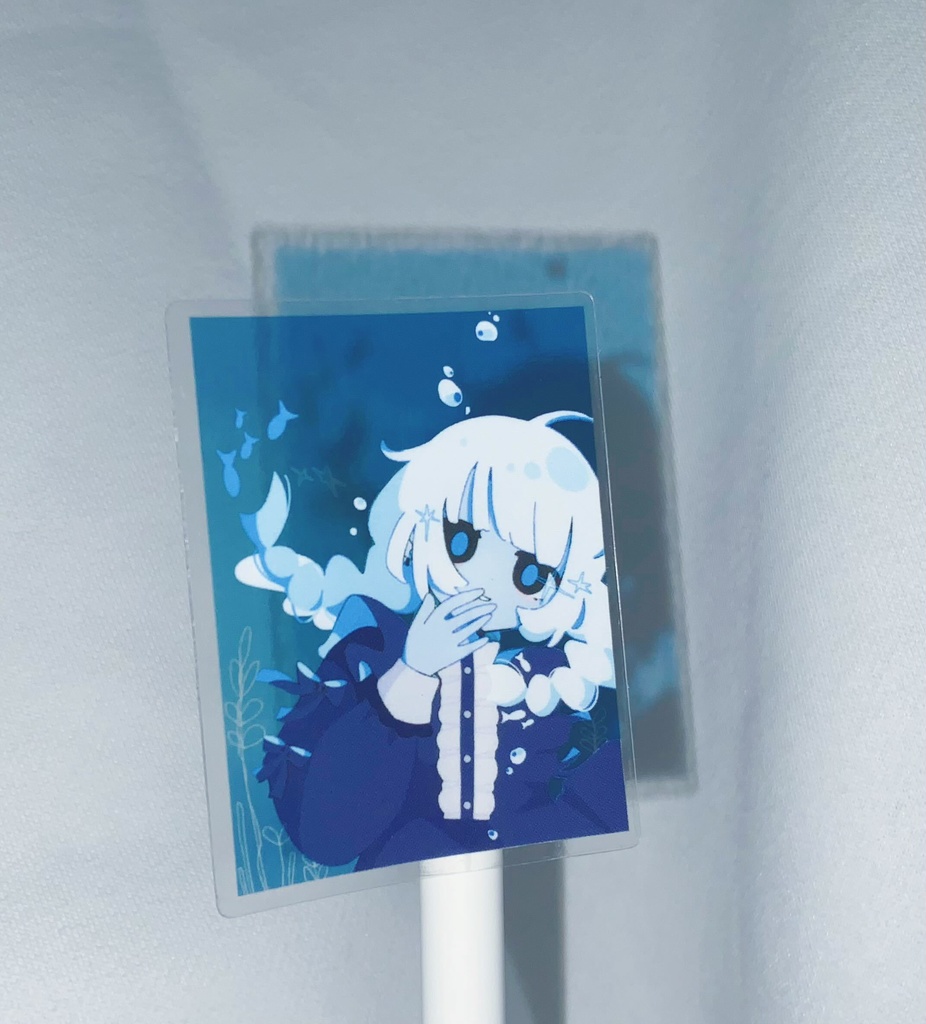クリアステッカー さかな