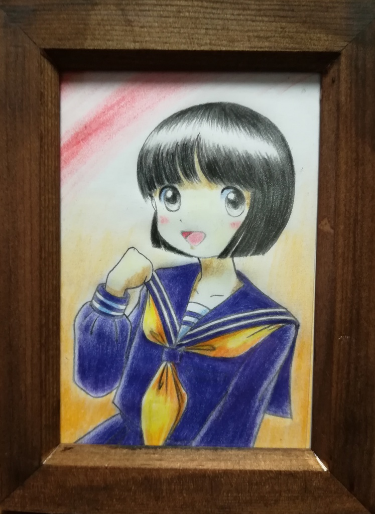 色鉛筆原画