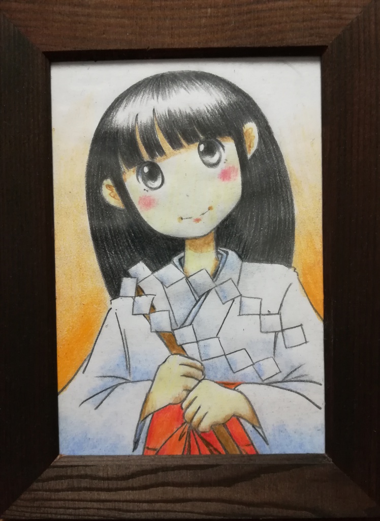 色鉛筆原画