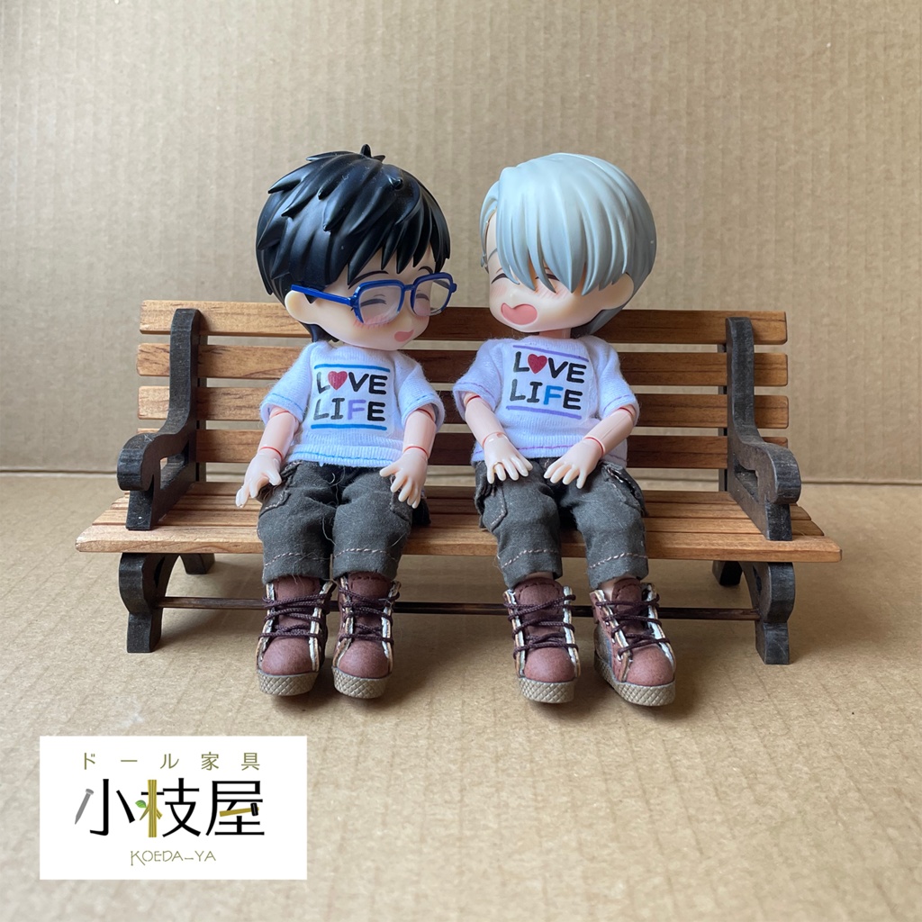 オビツろいど用ガーデンベンチ