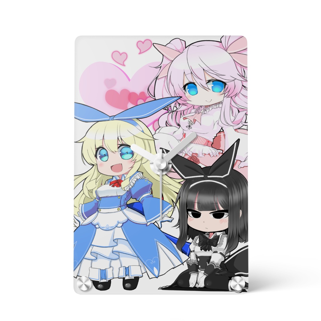 【アクリル時計01】ありすちゃん達