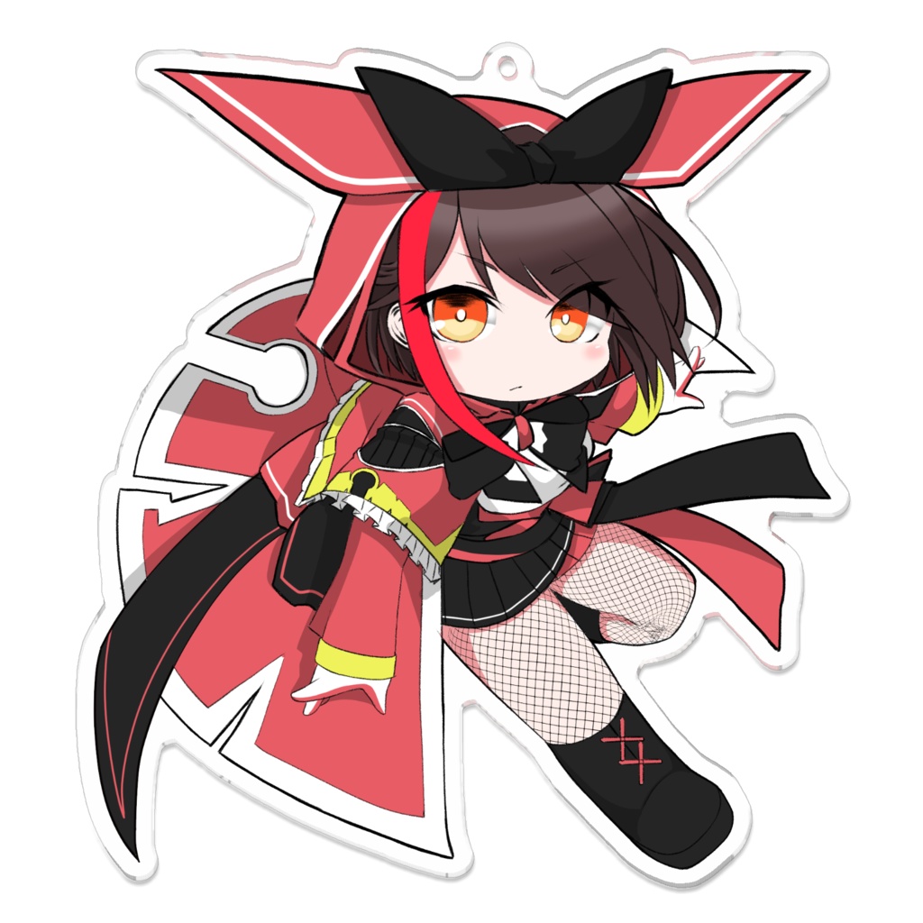 アクリルキー04【赤アリス-リン-】