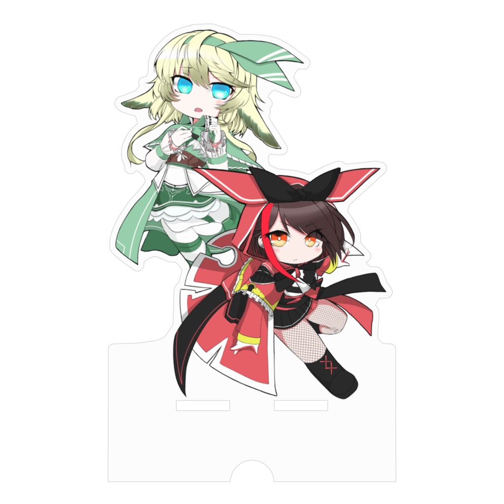 アクリルスマホスタンド04【赤緑アリス-リン・エラ-】