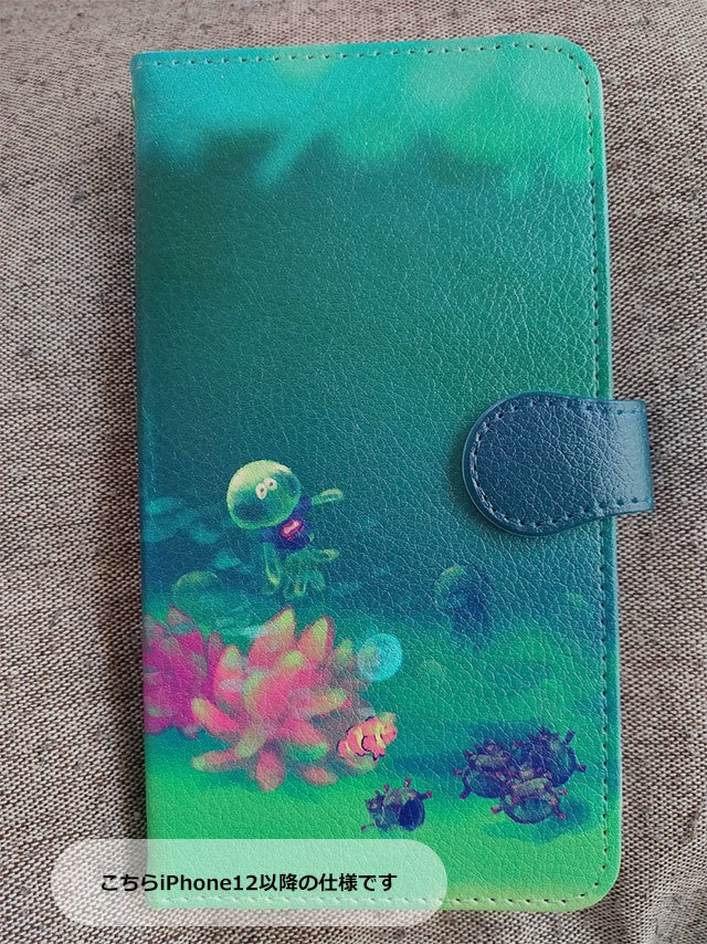 【送料込み】イカした水族館 手帳型スマホケース各種(iPhone・Android)