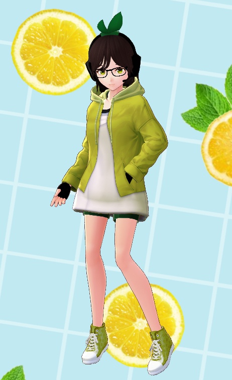 【VRoid】3色・Splitパーカー (Open Hoodie dress)