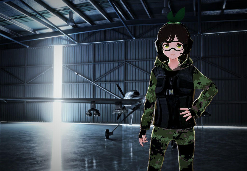 【VRoid】迷彩服 (Military camouflage)