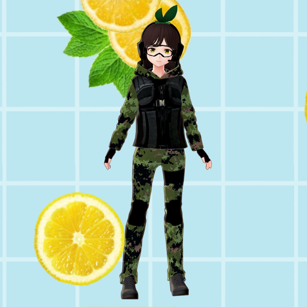 【VRoid】迷彩服 (Military camouflage)
