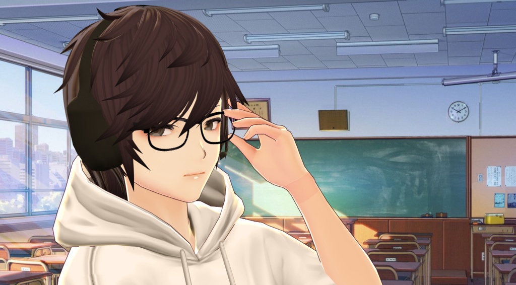 【VROID】男性用髪型のプリセット1894 | Iced Coffee (Men hair preset 1894) | VRoid Studio Official & Beta 0.41 OK