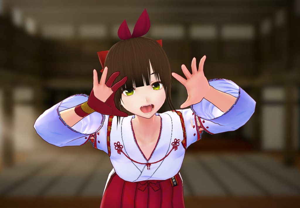 【VROID】女性用髪型のプリセット1794|ポニーテールリボン (Women hair preset 1794) | Vroid Studio Beta 0.14