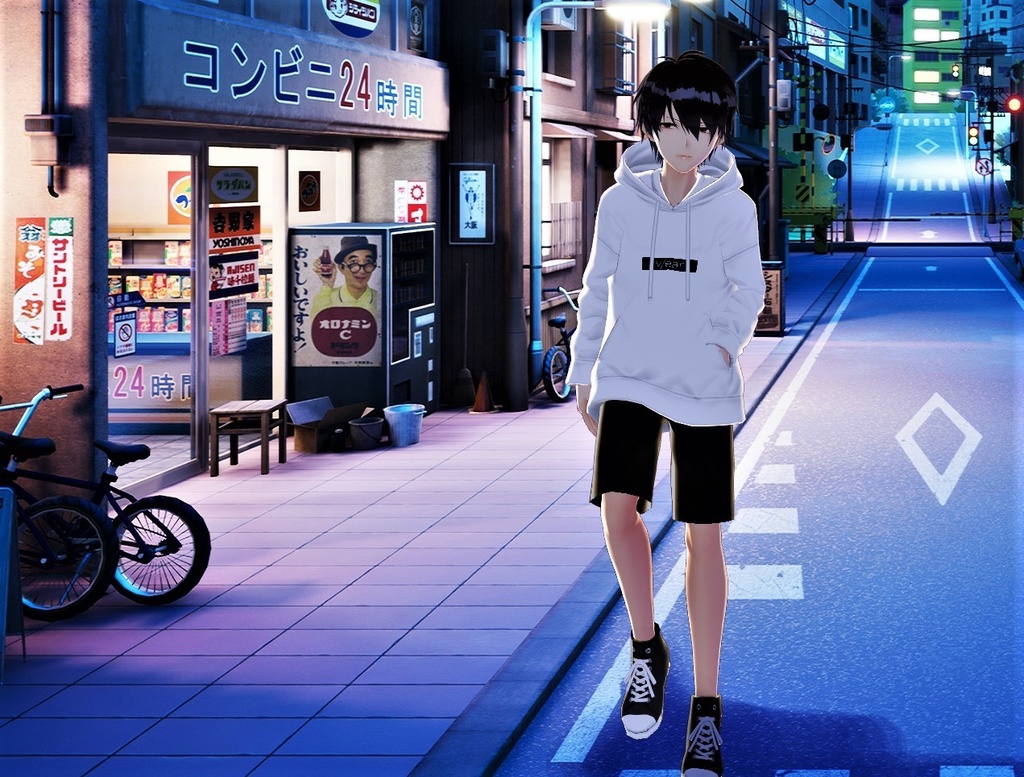 【VROID】男性用髪型のプリセット1895 | Oreo Cheesecake (Men hair preset 1895) | Vroid Studio Official & Beta OK