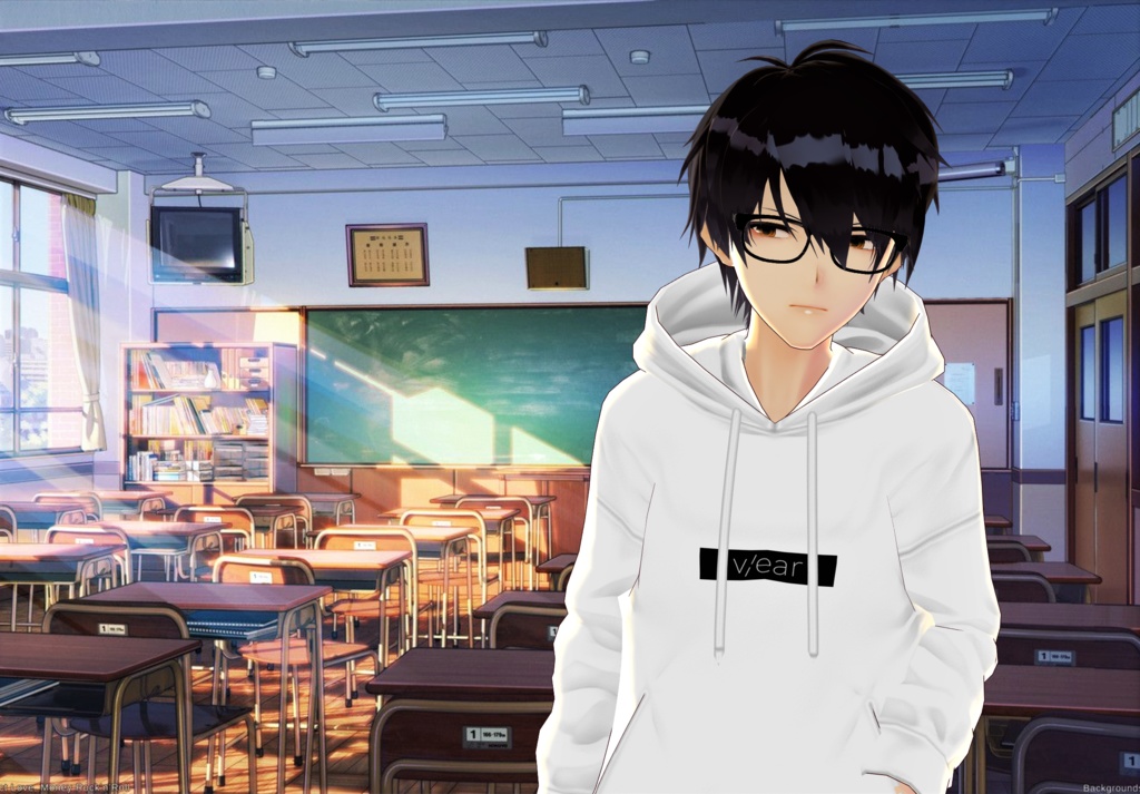 【VROID】男性用髪型のプリセット1895 | Oreo Cheesecake (Men hair preset 1895) | Vroid Studio Official & Beta OK