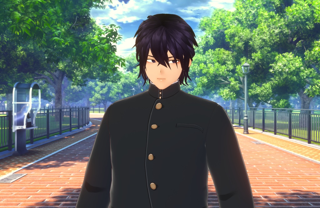 【VROID】男性用髪型のプリセット1897 | Black Licorice (Men hair preset 1897) | Vroid Studio Stable Version ONLY