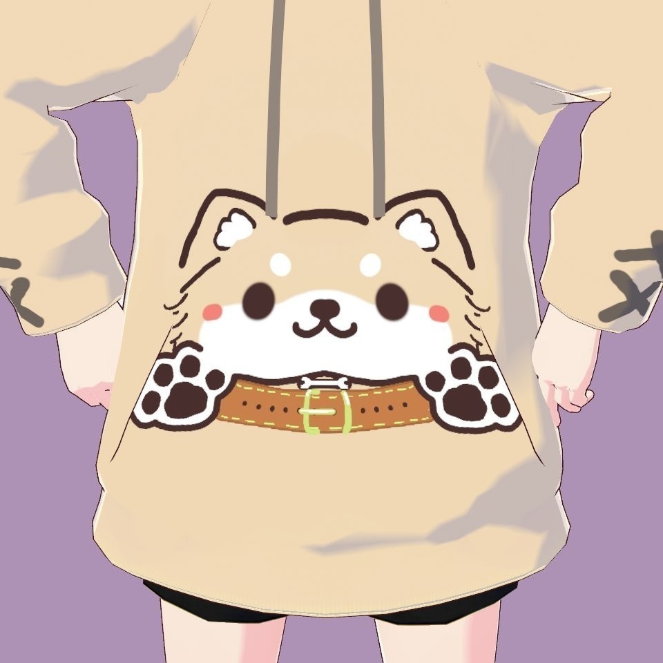 『VRoid』犬ゆるパーカー