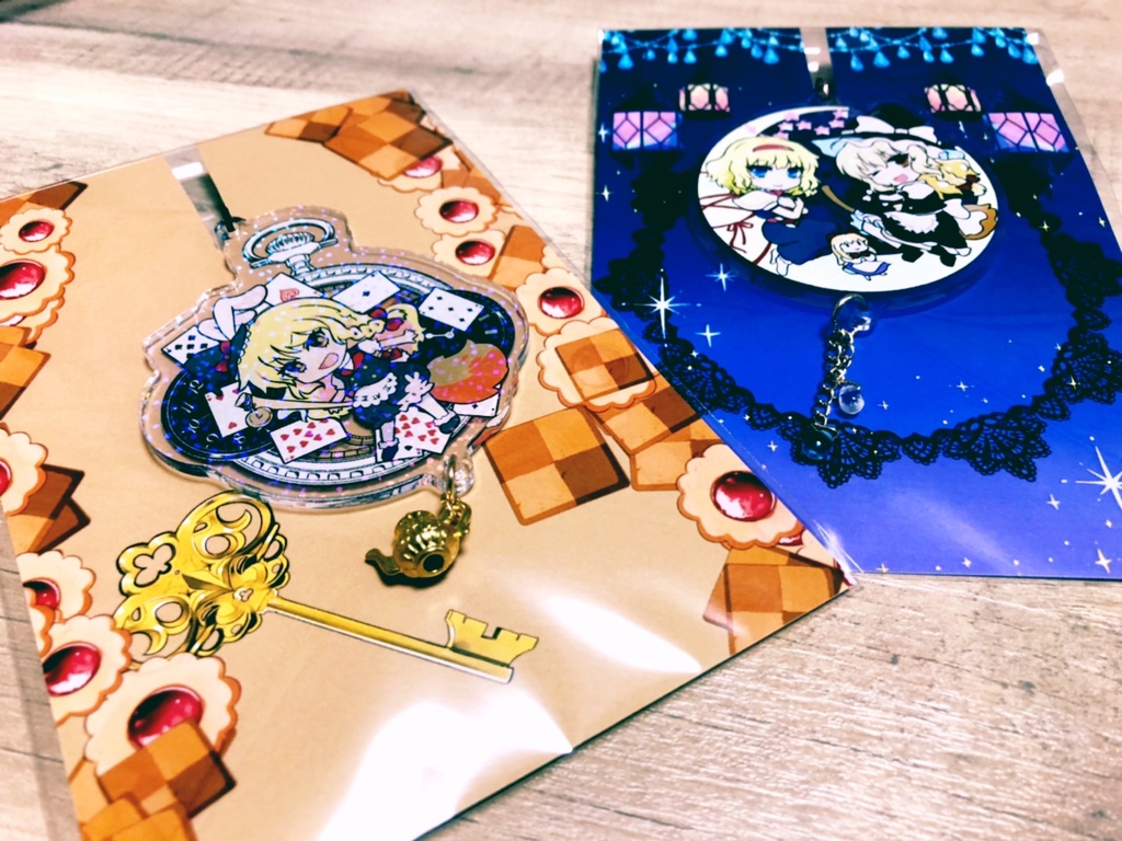 魔理沙&アリスアクリルキーホルダー