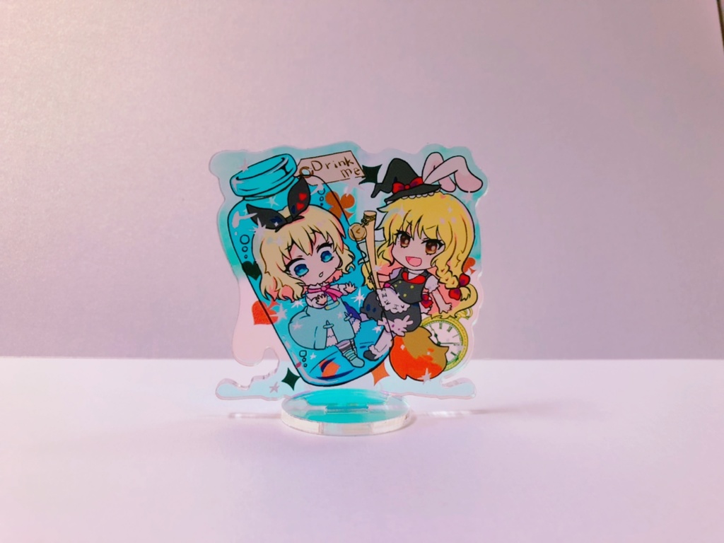 魔理沙&アリスアクリルキーホルダー