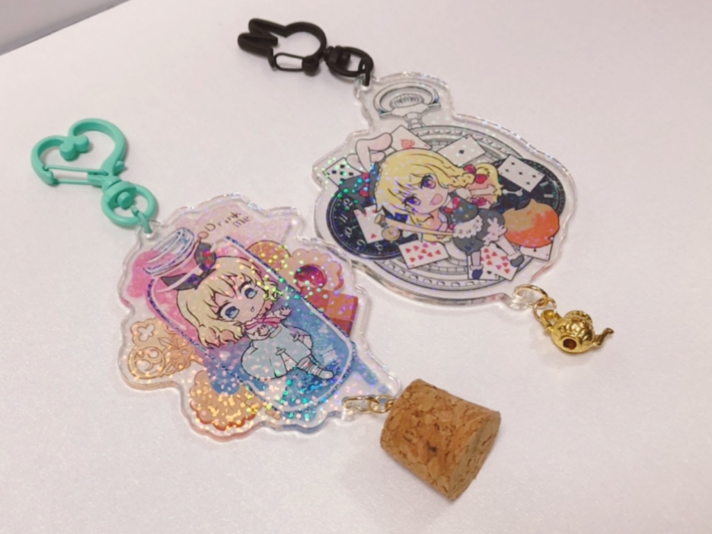 魔理沙&アリスアクリルキーホルダー