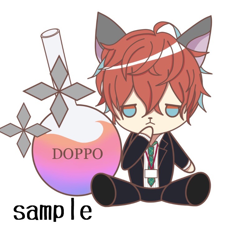 にゃてんろうステッカー どっぽ