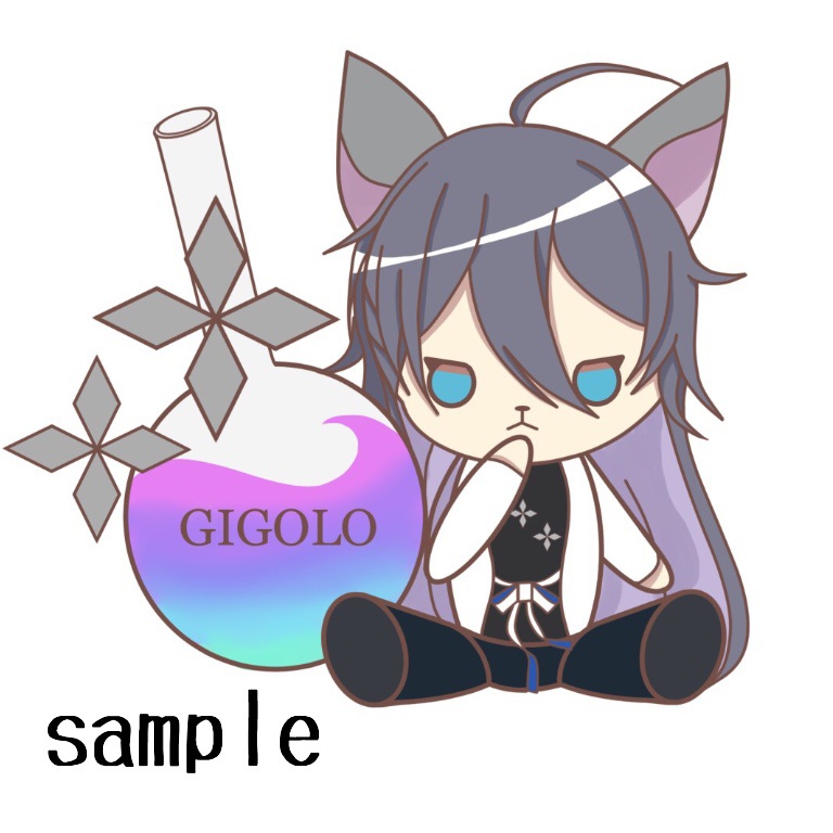 にゃてんろうステッカー 先生