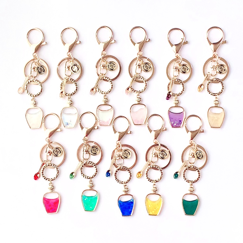 コウモリ印の薬瓶　キーホルダー