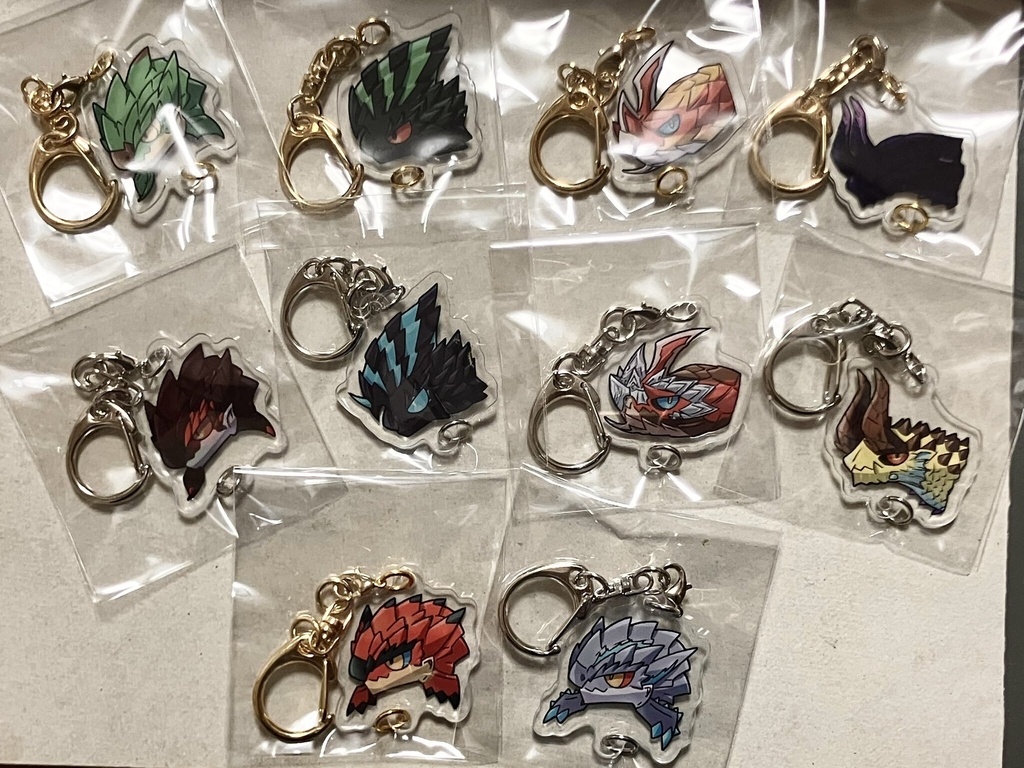 つながるモンスのアクリルキーホルダー