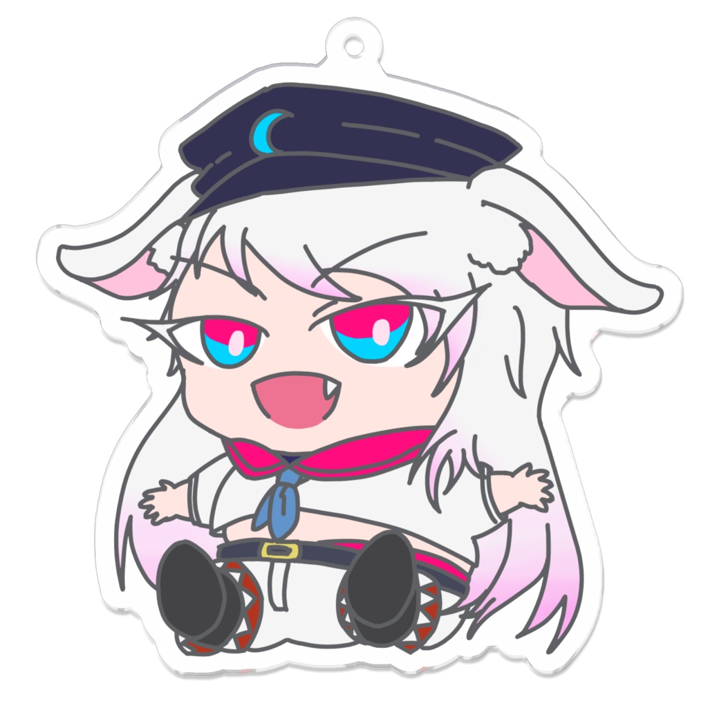 もちうさぎちゃんアクリルキーホルダー