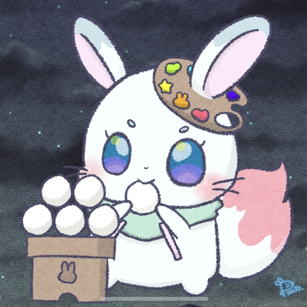 ぴょんなつ🐰🎨9月待受