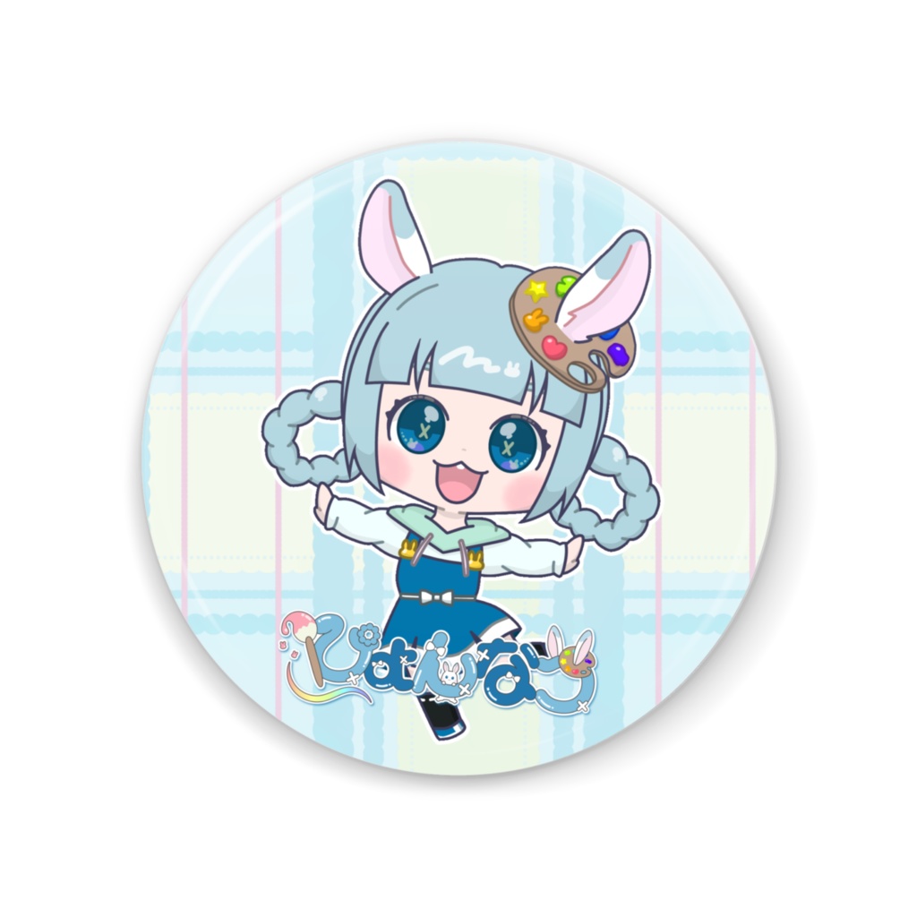 ぴょんなつ🐰🎨缶ミラー〚小〛