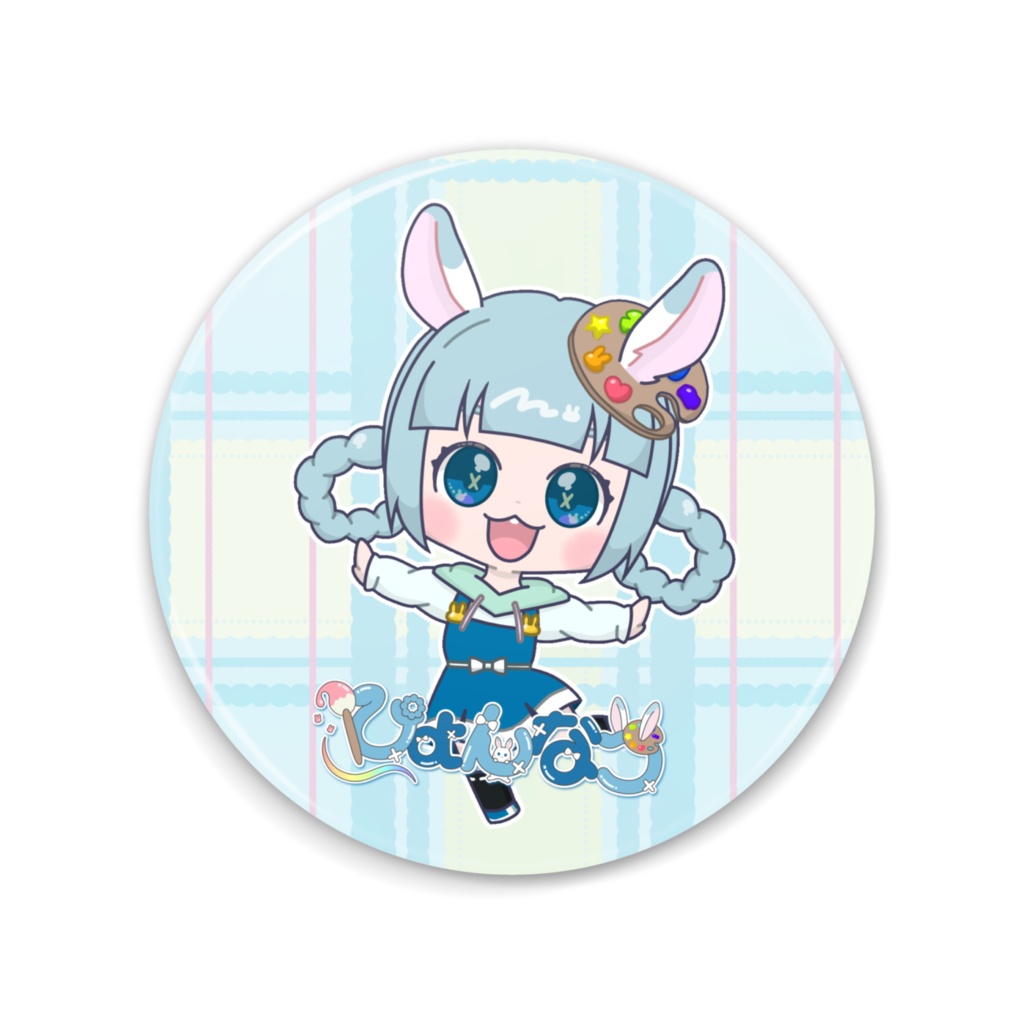 ぴょんなつ🐰🎨缶ミラー〚大〛