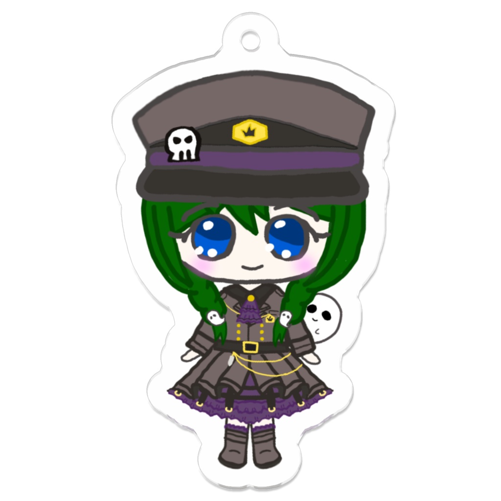あろえちゃんの手描きアクリルキーホルダー