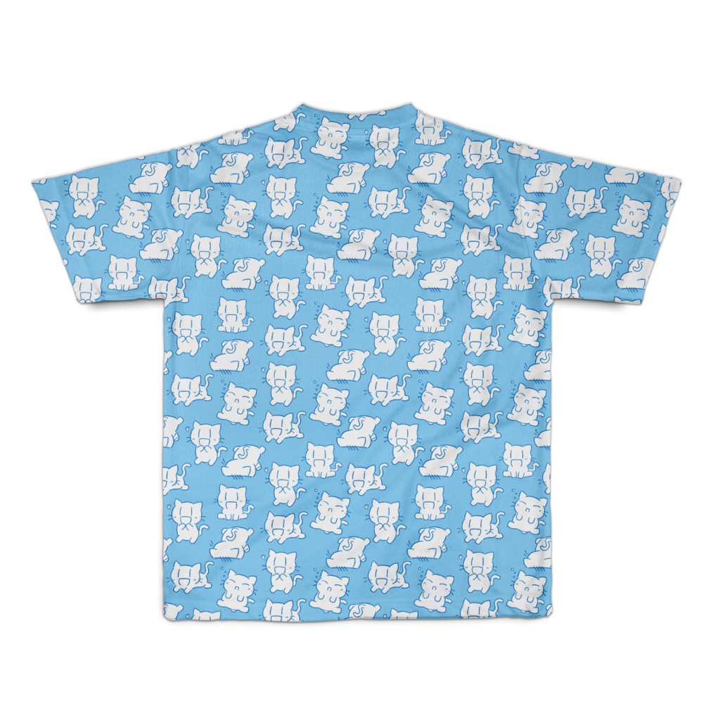 にぃみゃん フルデザイン Tシャツ 【ブルー】