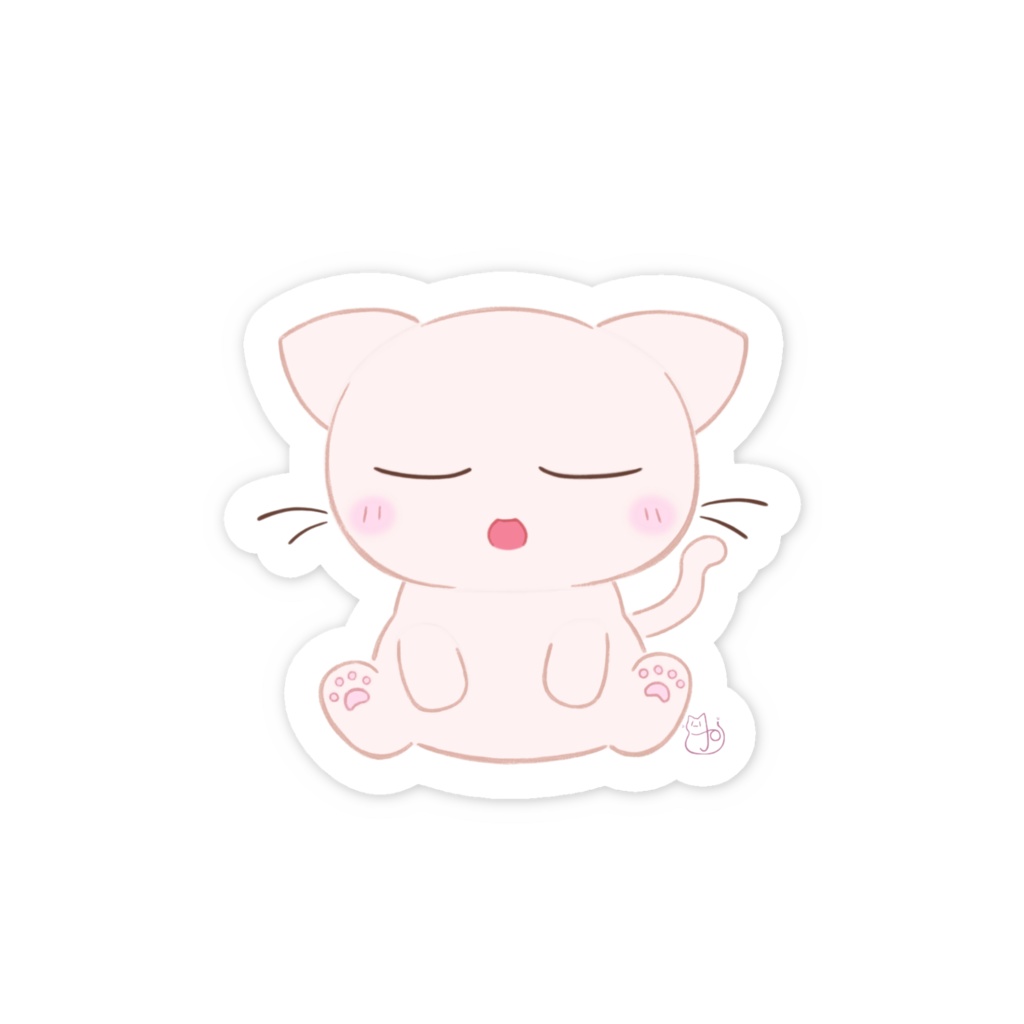 にぃみゃん ステッカー(うとうと)
