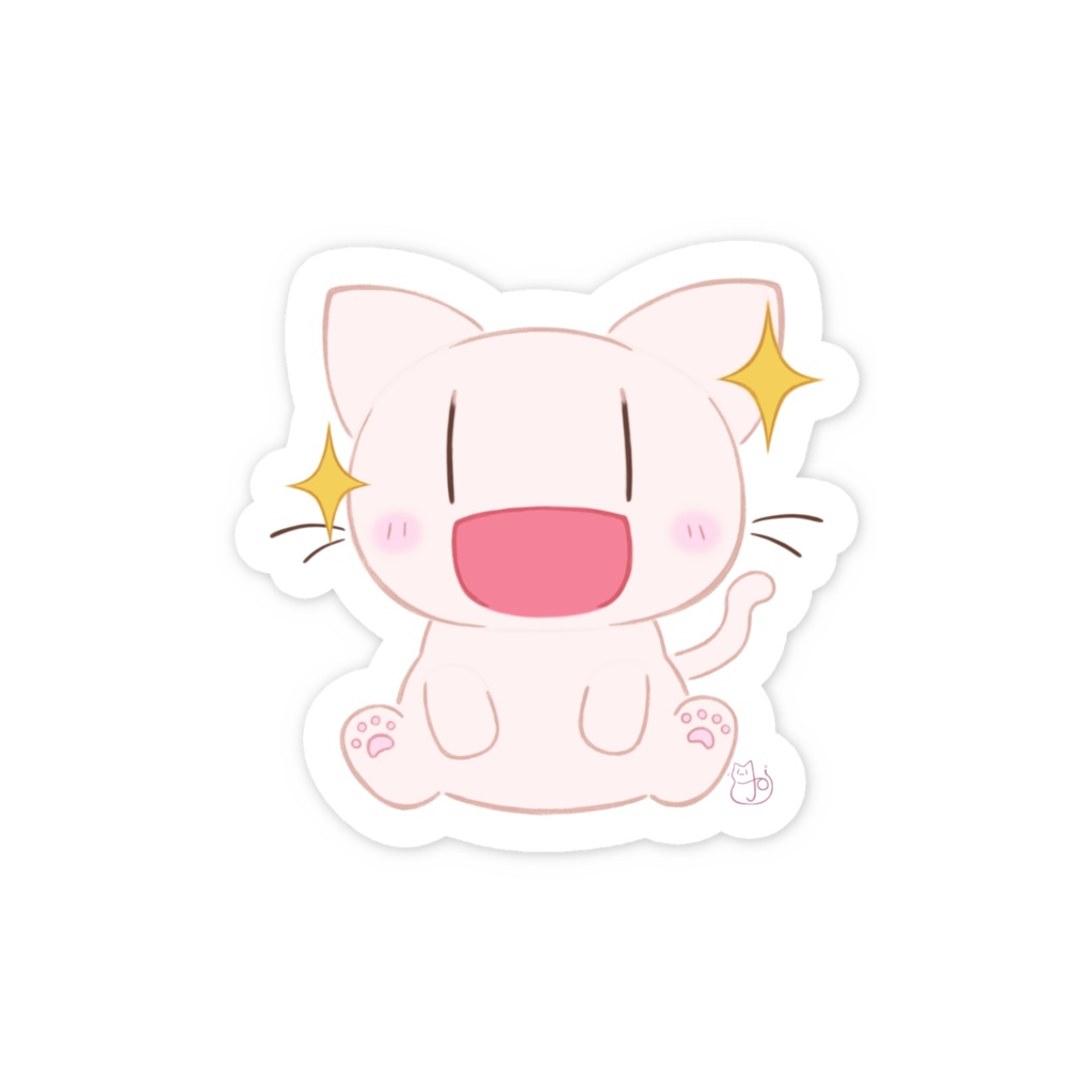 にぃみゃん ステッカー(きらきら)