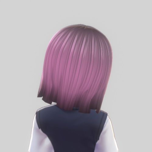 【Ver0.X-Vroid用】ぱっつん系ヘアプリセット【無料】